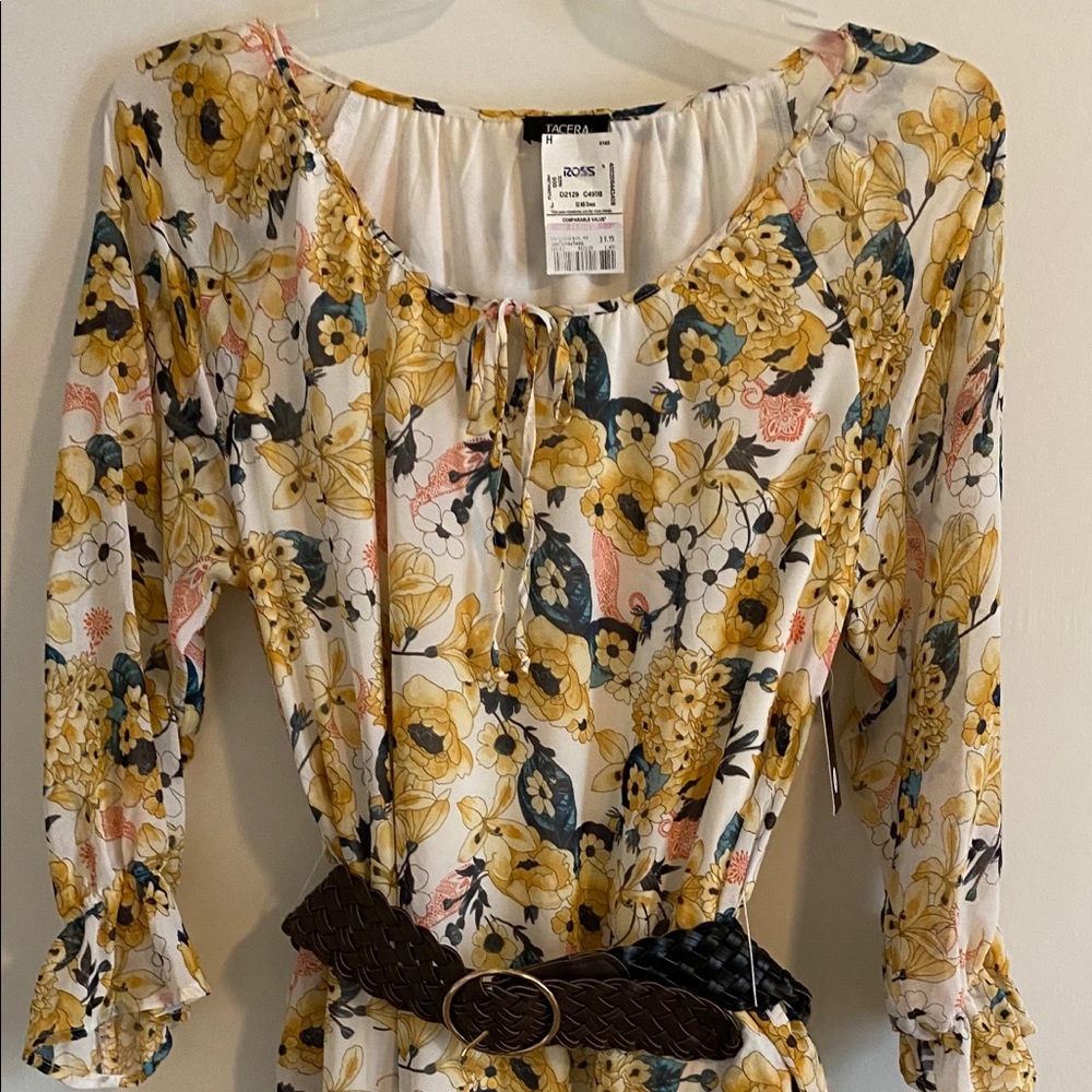Dress multi flower pattern
